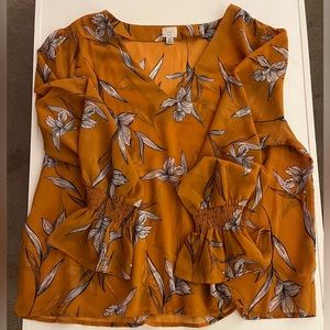 Floral target blouse